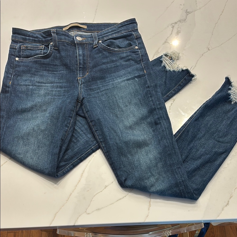 Joe's Jeans Blue Skinny Denim with Distressed Details